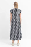 Lento T-Shirt Dress (Black/White Alskar Print) - SALE - Stay Wild Collective  Dress