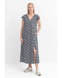 Lento T-Shirt Dress (Black/White Alskar Print) - SALE - Stay Wild Collective  Dress