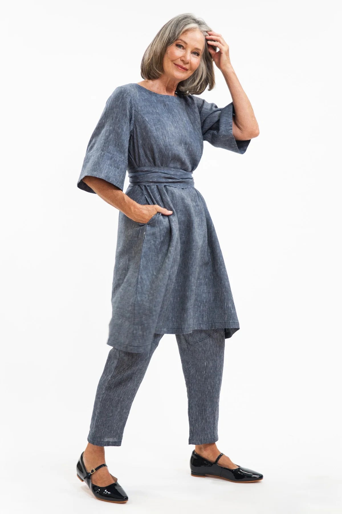  Eva Sunday Avery dress blue stripe sale - Stay Wild Collective  