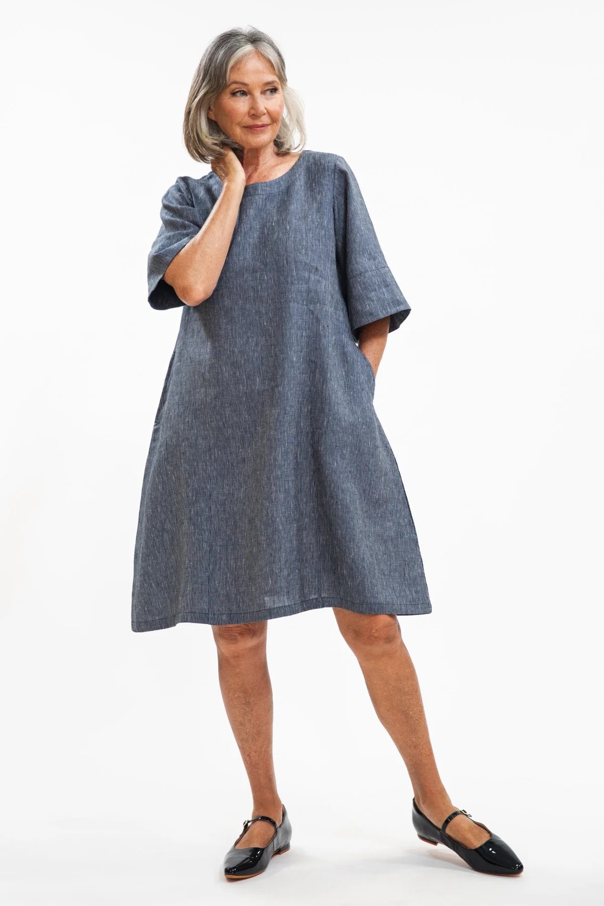  Eva Sunday Avery dress blue stripe sale - Stay Wild Collective  