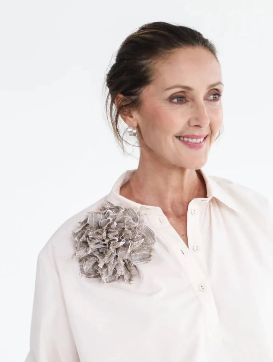 Eva Sunday Fabric Flower Brooch brooch rose - Stay Wild Collective  