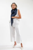 Evas Sunday Linen Gauze Scarf - Navy - Stay Wild Collective  Scarf