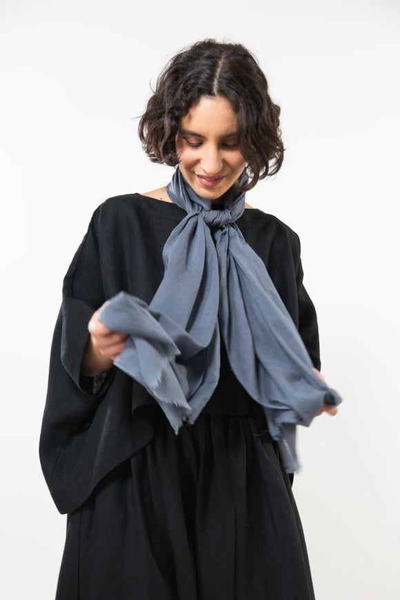 Evas Sunday Cotton Scarf - Stormy - Stay Wild Collective  Scarf