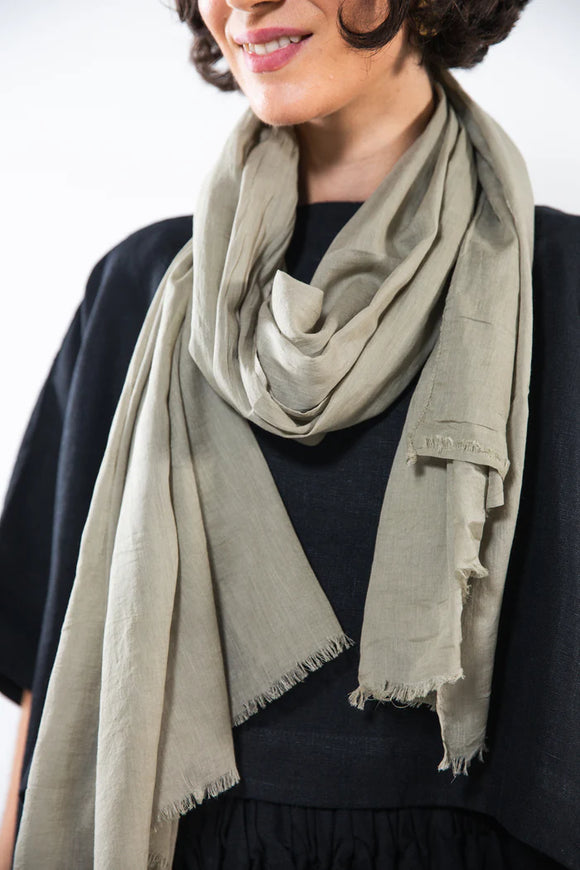 Evas Sunday Cotton Scarf - Lily Pad - Stay Wild Collective  Scarf