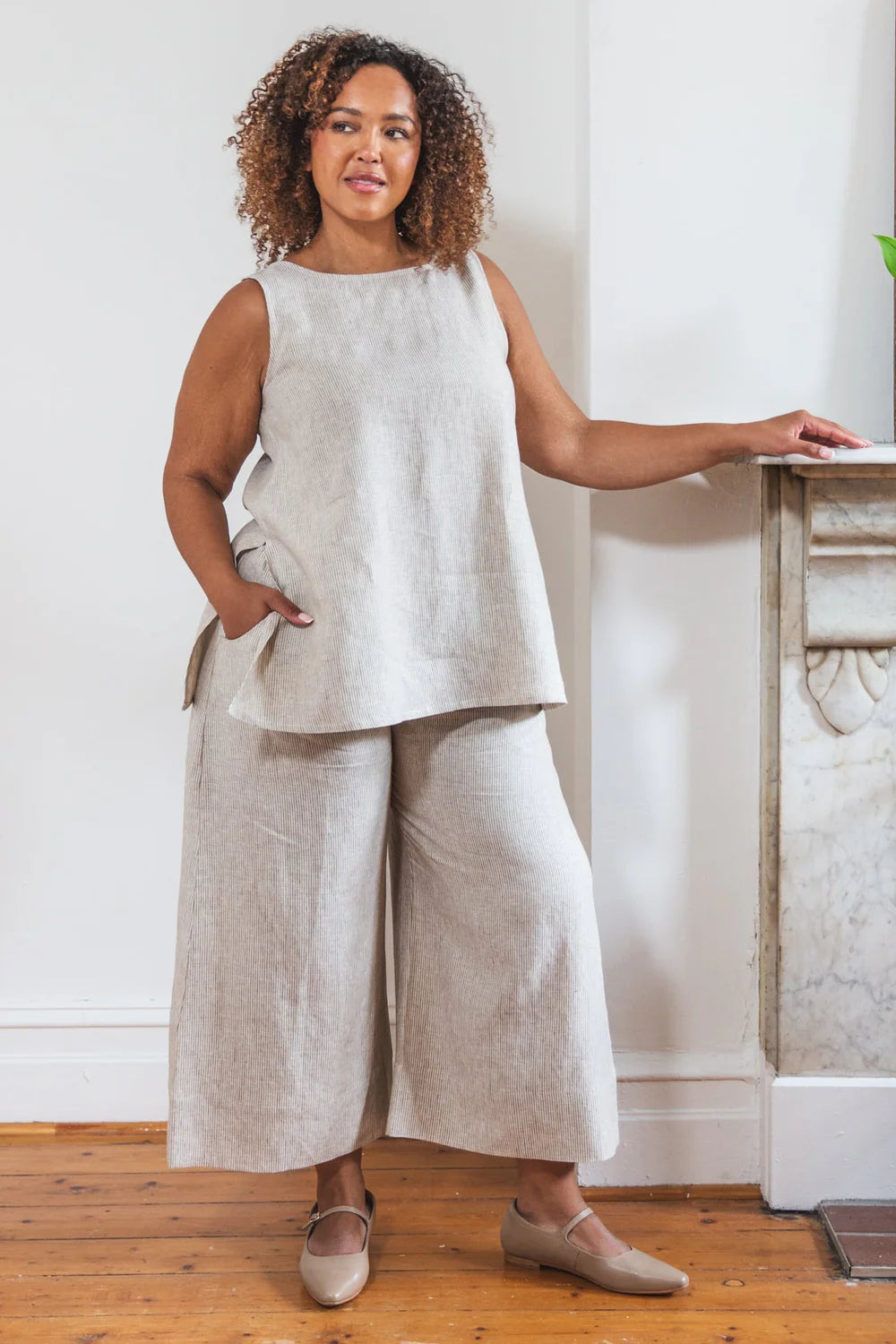  Evas Sunday Asher Top - neutral  sale - Stay Wild Collective  Top