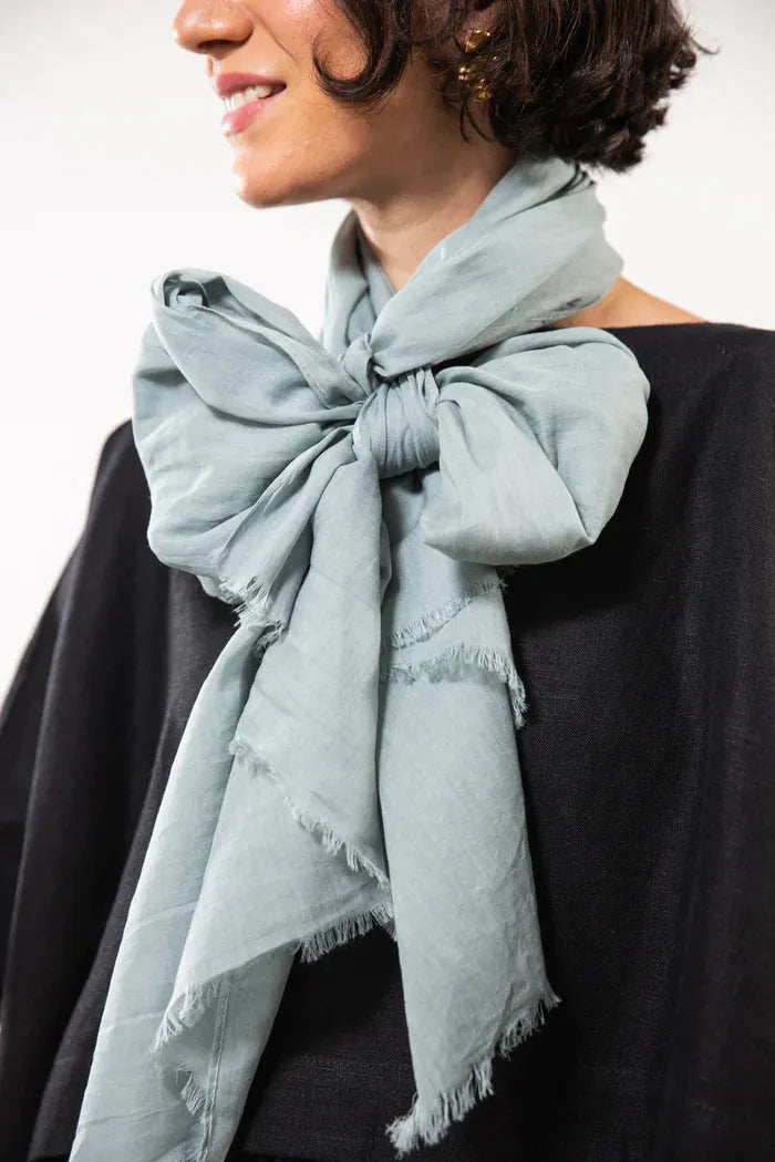 Evas Sunday Cotton Scarf - Seafoam - Stay Wild Collective  Scarf