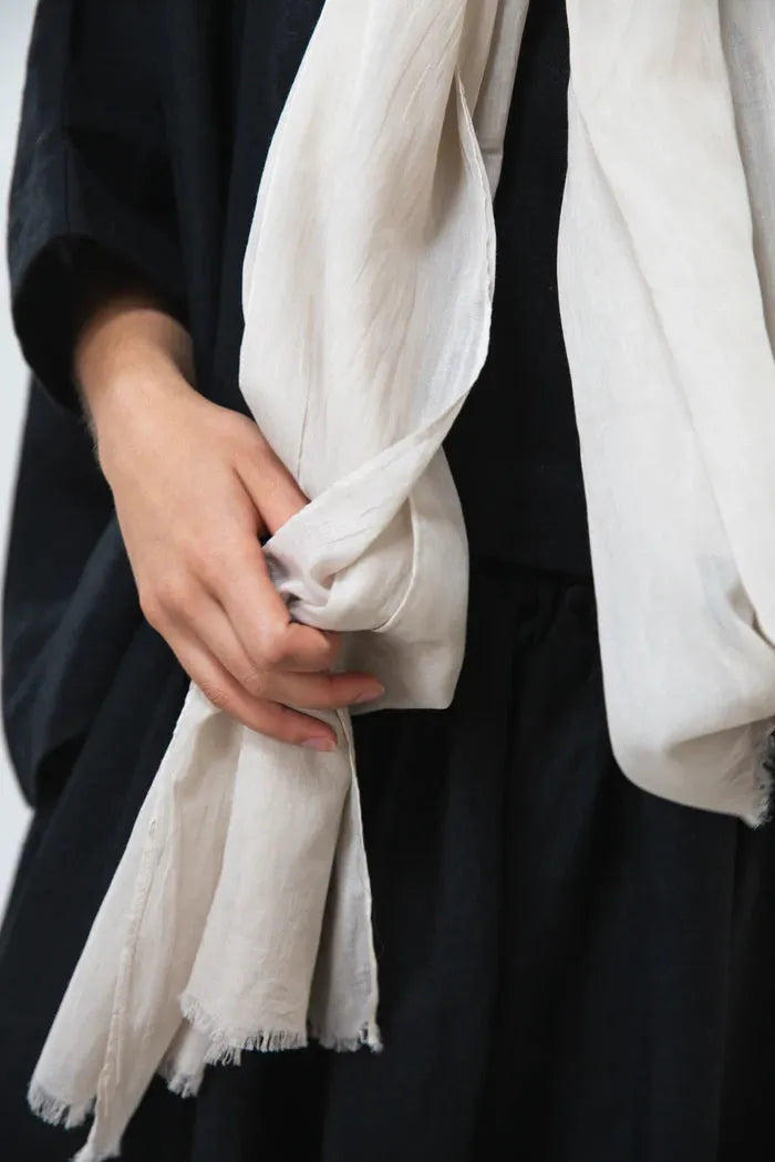 Evas Sunday Cotton Scarf - Vanilla - Stay Wild Collective  Scarf