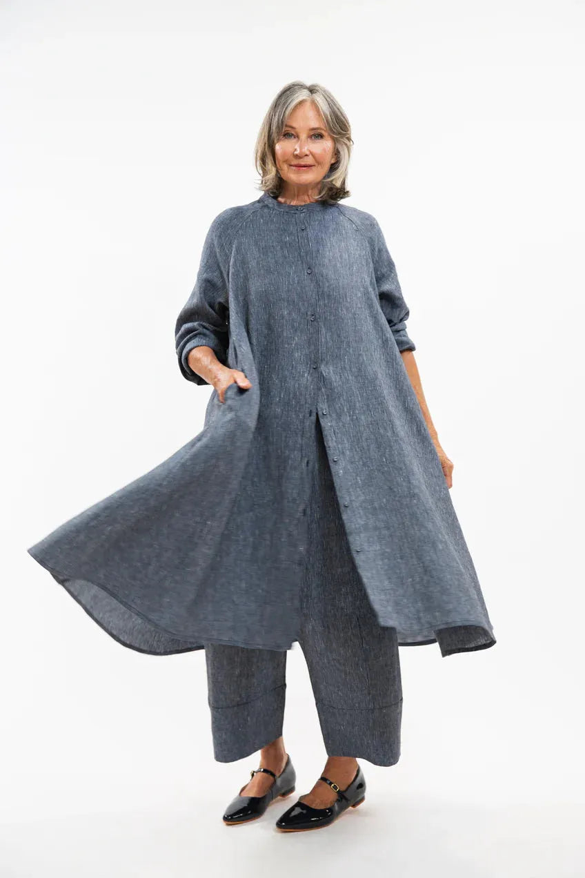 Evas Sunday Roma Jacket - Navy Pinstripe - Stay Wild Collective  Jacket