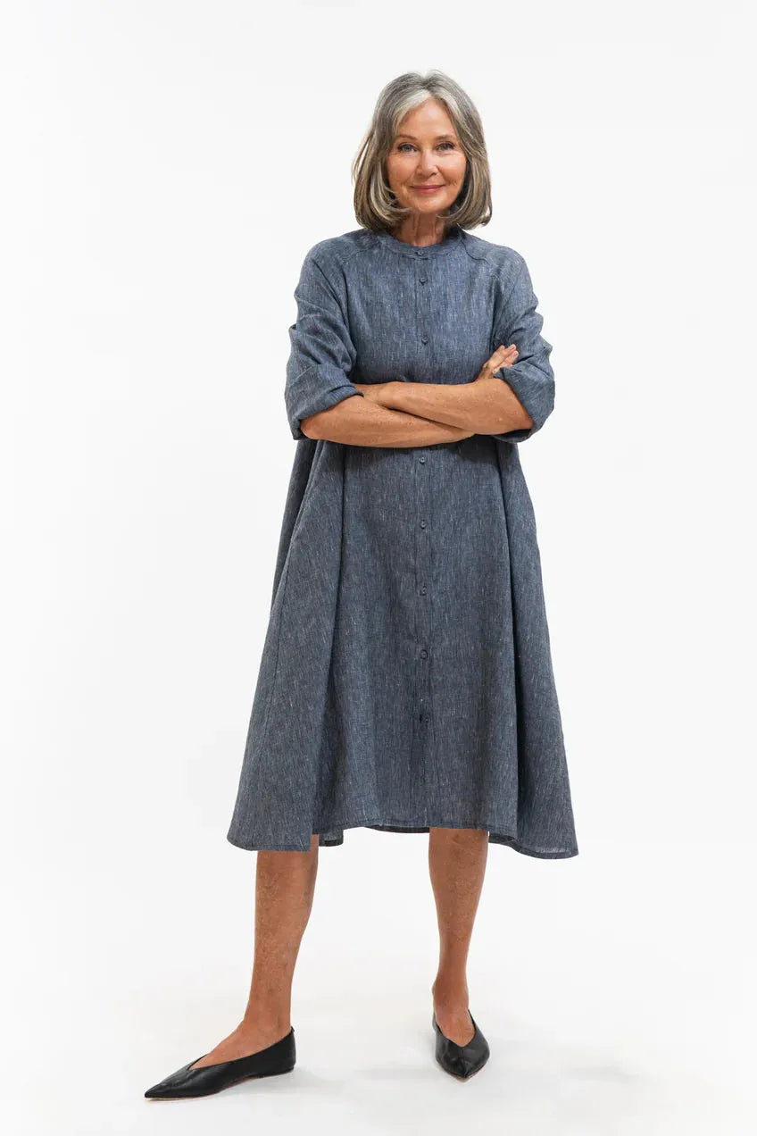 Evas Sunday Roma Jacket - Navy Pinstripe - Stay Wild Collective  Jacket