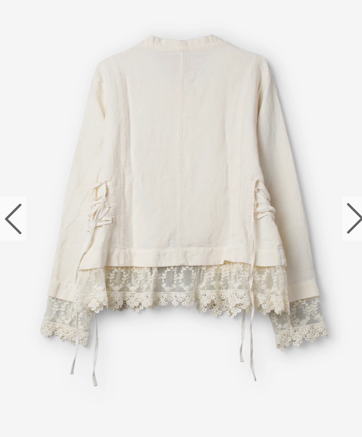  Pre order Ewa I walla Alfonsa JACKET

Twill jacket with lace endings - Stay Wild Collective  