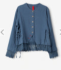  Pre order Ewa I walla Alfonsa JACKET

Twill jacket with lace endings - Stay Wild Collective  