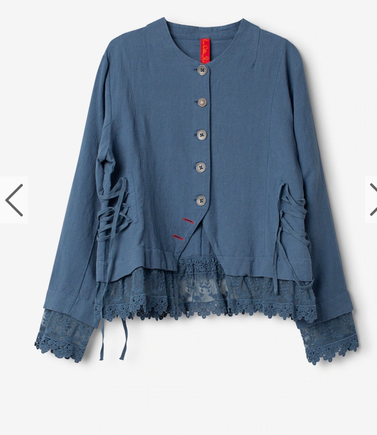  Pre order Ewa I walla Alfonsa JACKET

Twill jacket with lace endings - Stay Wild Collective  