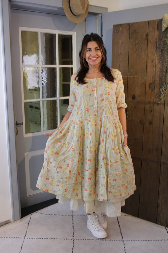 Ewa i Walla Yellow Flowers Dress - Stay Wild Collective  Dress