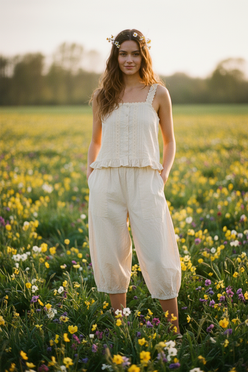 Evalie Top Oat & Bess Trousers