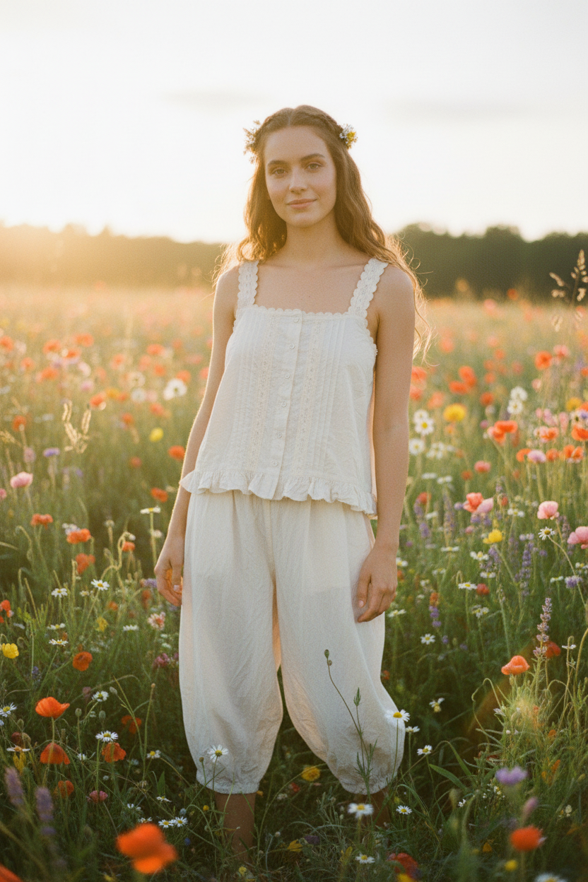 Evalie Top White & Bess Trousers