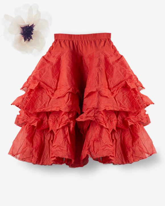 Ewa i Walla Tine Several layered skirt in hard voile 22276 - Stay Wild Collective  Skirt