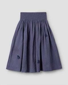 Ewa i Walla Cotton Skirt with Flowers Katrina 22264 Blue - Stay Wild Collective  skirts