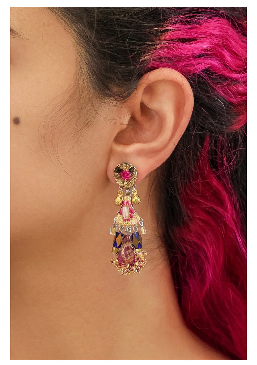 Ayala bar Plum Wine Set, Purple Earrings, Pranella H2386