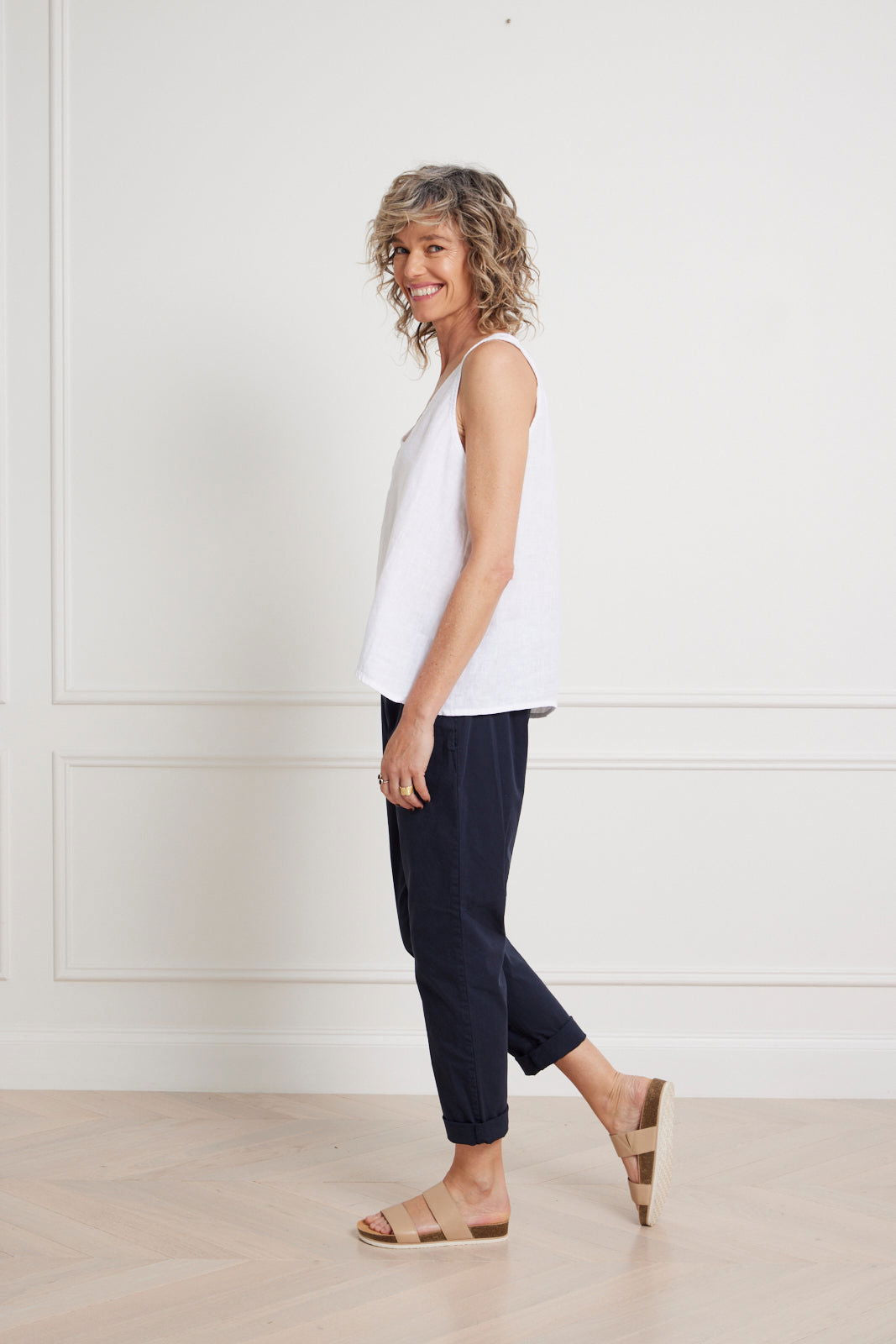 Montaigne Jolie linen tank