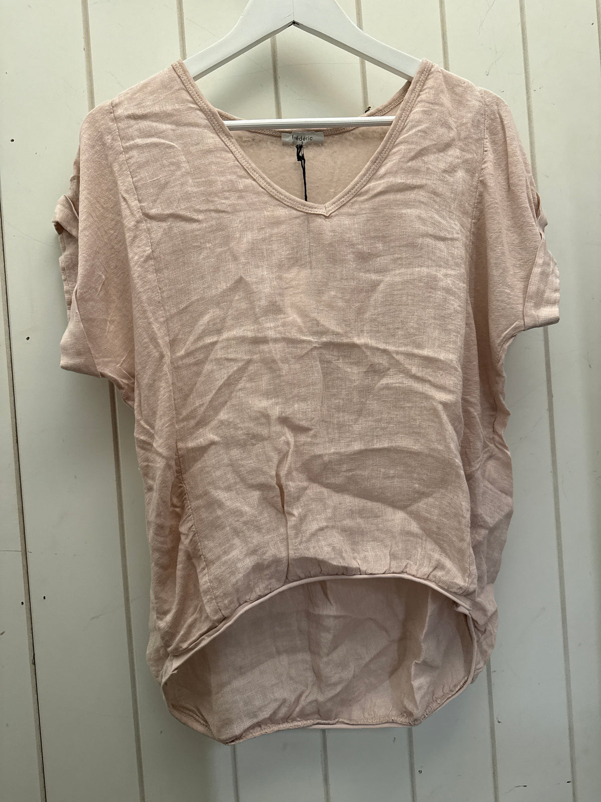 Frederic linen tees with elastic hem