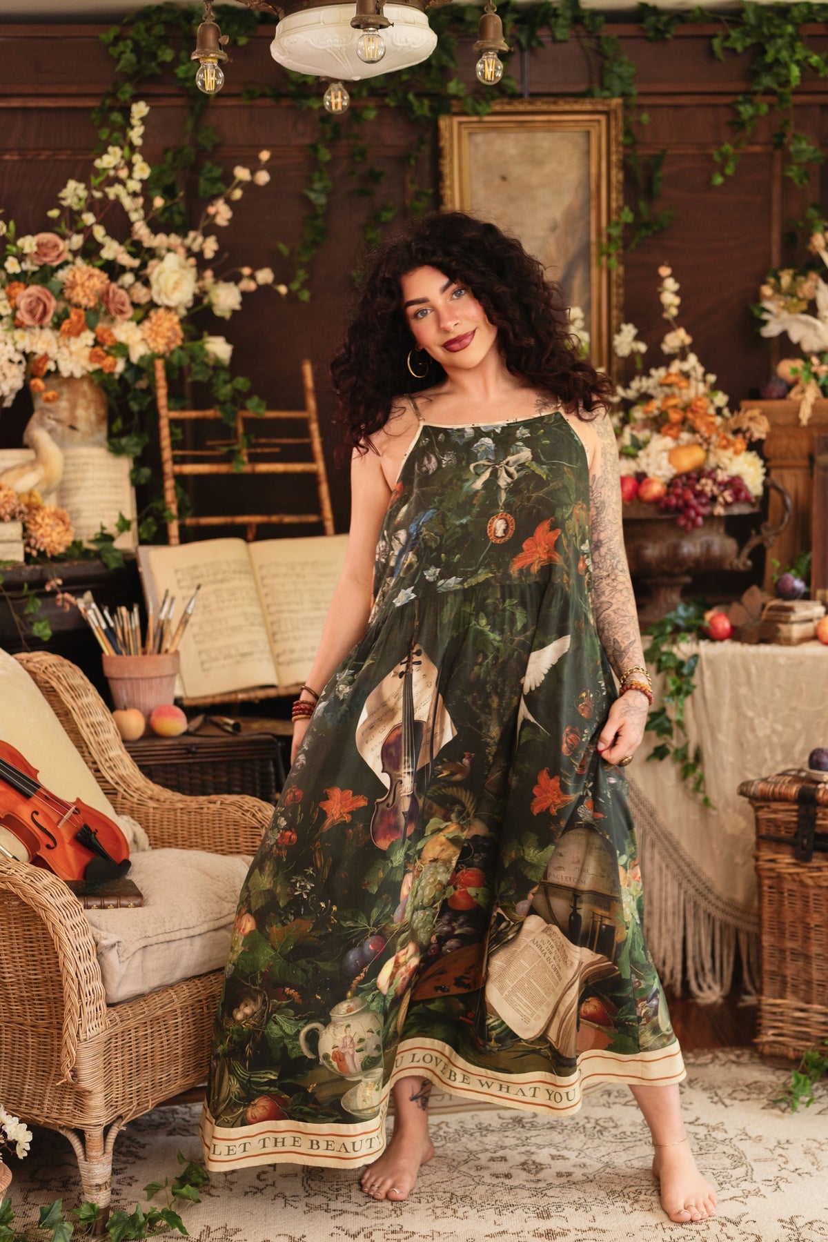 LABOUR OF LOVE BOHÉME SLIP DRESS