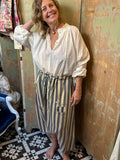 Earth song harem chambrey stripe pants jaded gypsy