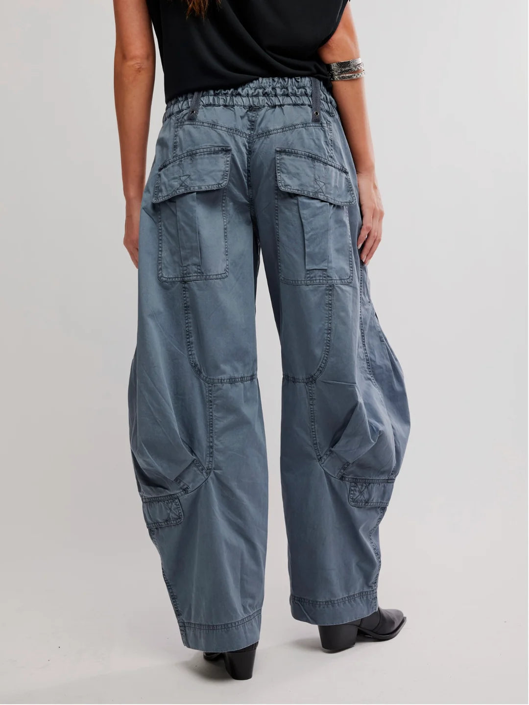 Free people onset parachute pants steel