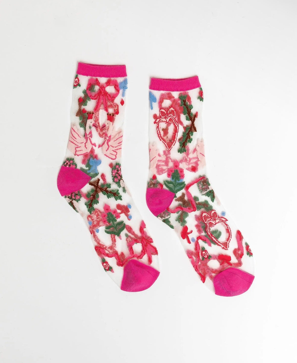 Ballet core sheer crew socks