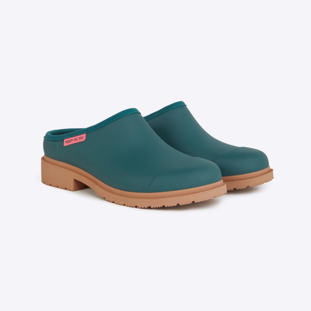 Merry people Billie clog brick teal