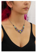 Ayala bar Candy Twist Set, Glass Necklace, Licorice R3640