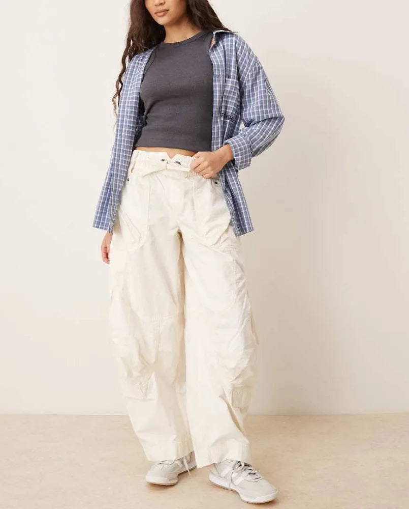 Free people onset parachute pants tofu
