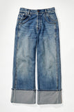 Free People | Final Countdown Cuffed Low-Rise Jeans - Zero Blue