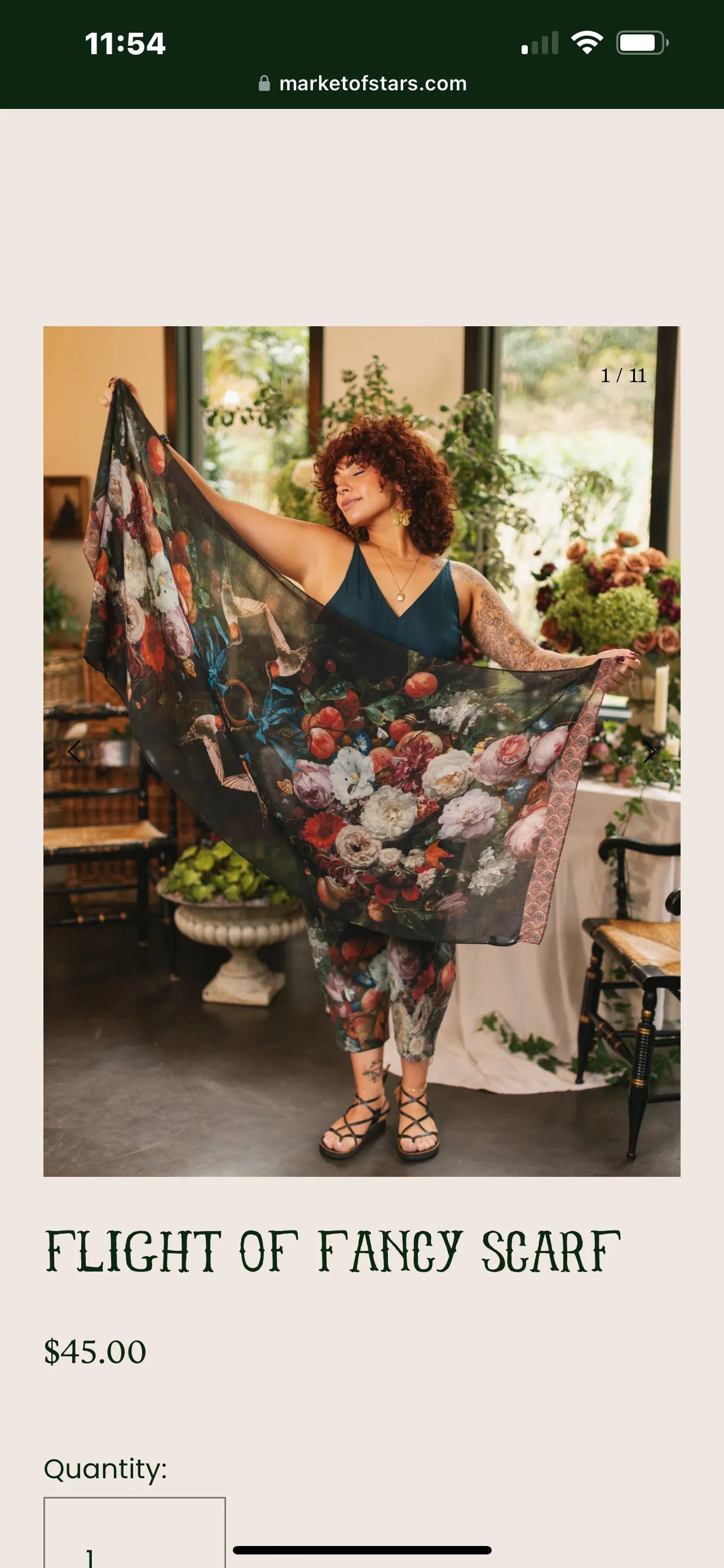 Flight of Fancy Scarf market of stars - Stay Wild Collective  scarf