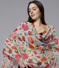   Floral print modal silk designer scarf - Stay Wild Collective  