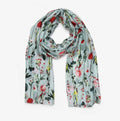   Floral print pure silk designer scarf - Stay Wild Collective  