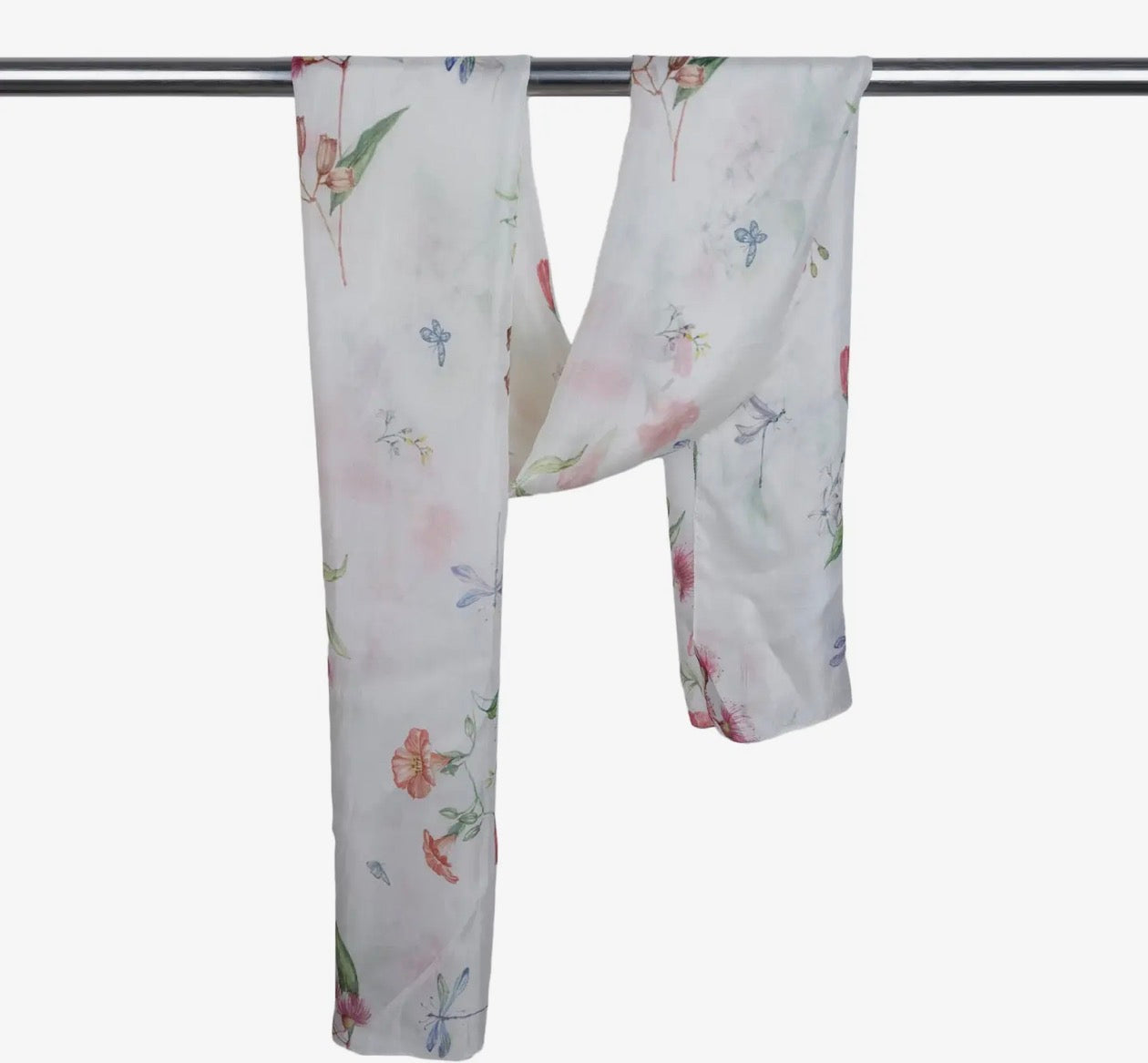   Floral print pure silk designer scarf - Stay Wild Collective  