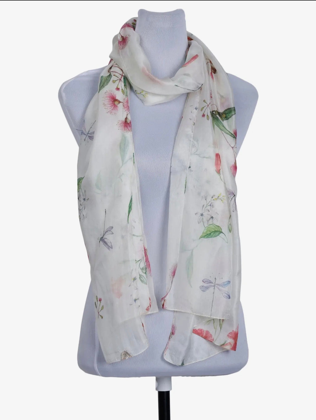   Floral print pure silk designer scarf - Stay Wild Collective  