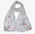   Floral print pure silk designer scarf - Stay Wild Collective  