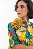 Eva Sunday Fabric Flower Brooch | Limoncello