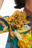 Eva Sunday Fabric Flower Brooch | Limoncello