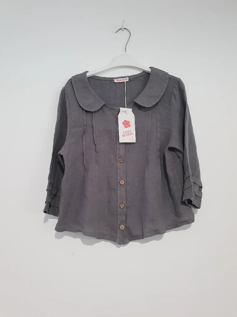  Montaigne ITALIAN LINEN BUTTON UP JACKET - Stay Wild Collective  