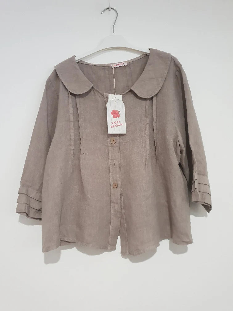  Montaigne ITALIAN LINEN BUTTON UP JACKET - Stay Wild Collective  