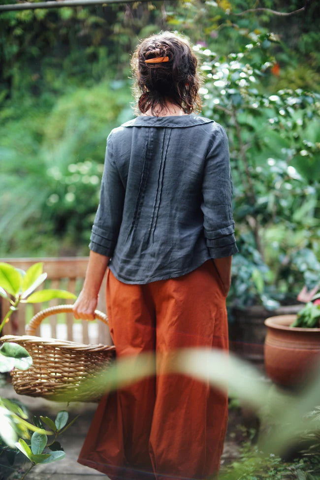  Montaigne ITALIAN LINEN BUTTON UP JACKET - Stay Wild Collective  