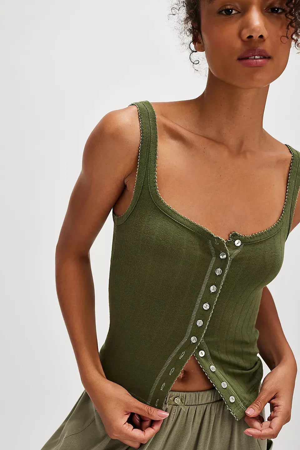 Free People End Game Pointelle Tank | Adventurer - Stay Wild Collective  Tee shirts