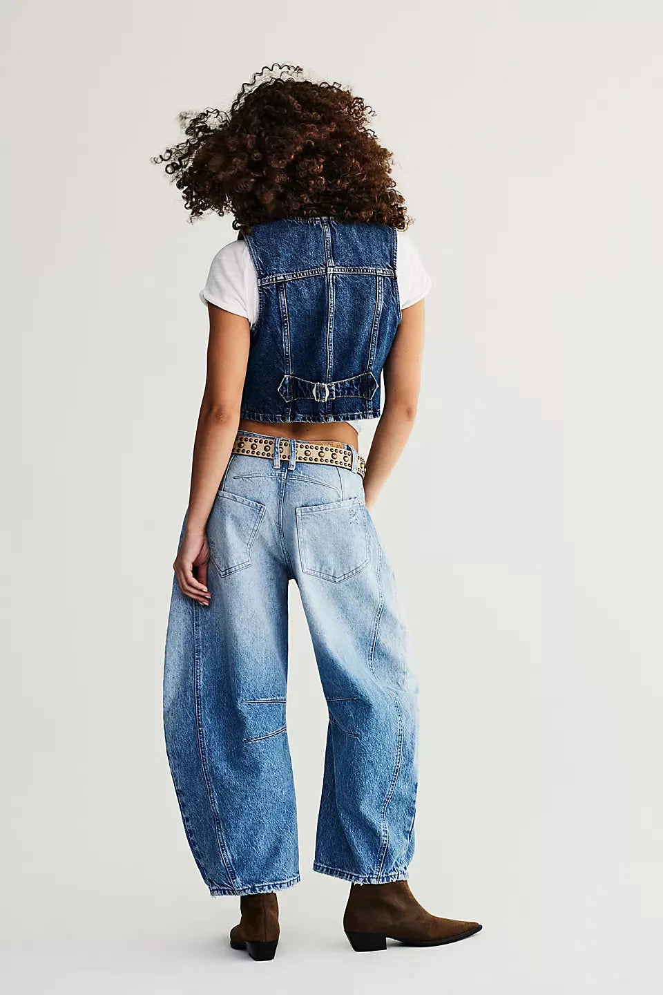 Free People Good Luck Mid-Rise Barrel Jeans - Stay Wild Collective  Jeans