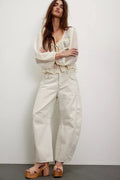 Free People Good Luck Mid-Rise Barrel Jeans | Milk - Stay Wild Collective  Jeans