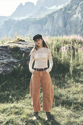 Free People Good Luck Mid-Rise Barrel Jeans | ginger root - Stay Wild Collective  Jeans