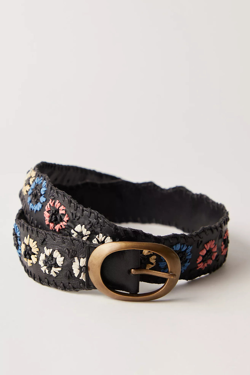  Free People Indigo Dreaming Raffia Belt - Coastal - Stay Wild Collective  