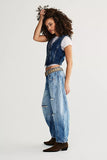Free People Good Luck Mid-Rise Barrel Jeans - Stay Wild Collective  Jeans