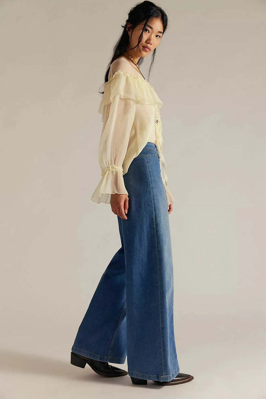Free People Libre Wide Leg - Goodie Goodie - Stay Wild Collective  Jeans